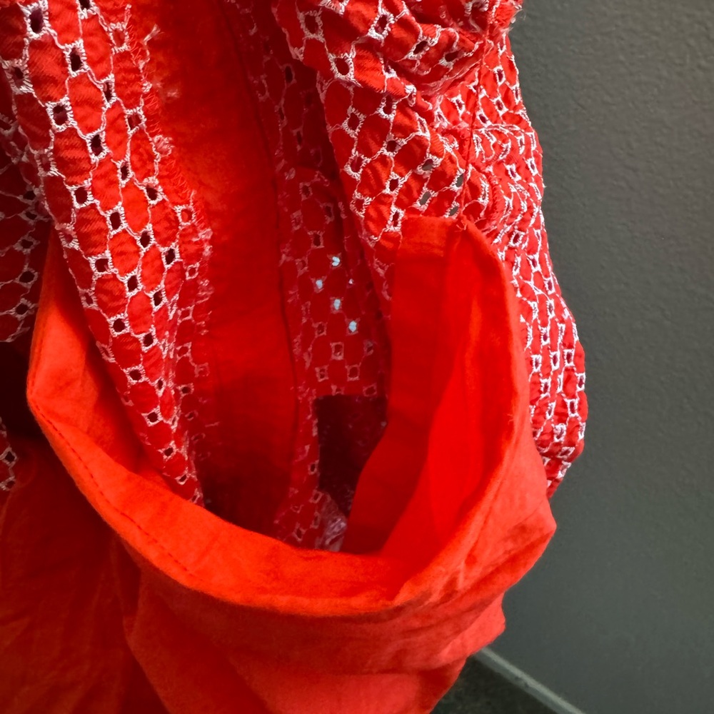 Tory Burch Vibrant Orange Fabric - Picture 5 of 7